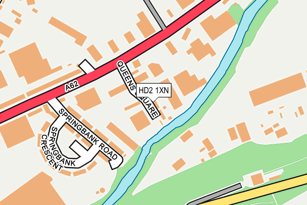 HD2 1XN map - OS OpenMap – Local (Ordnance Survey)