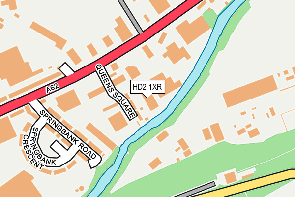 HD2 1XR map - OS OpenMap – Local (Ordnance Survey)