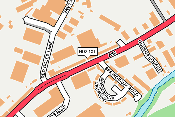 HD2 1XT map - OS OpenMap – Local (Ordnance Survey)