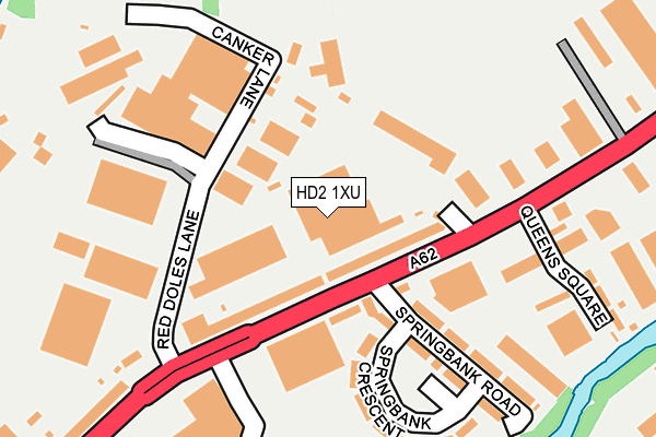 HD2 1XU map - OS OpenMap – Local (Ordnance Survey)