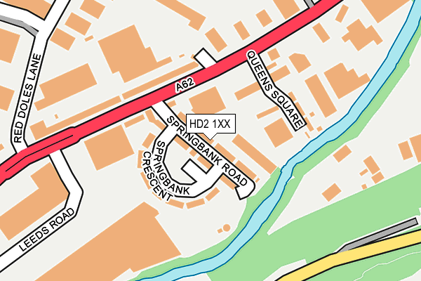 HD2 1XX map - OS OpenMap – Local (Ordnance Survey)