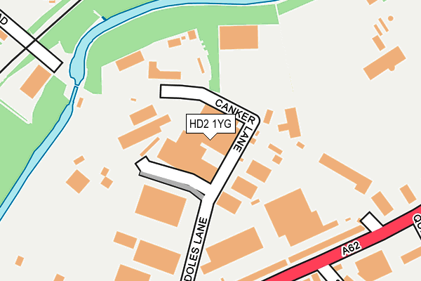 HD2 1YG map - OS OpenMap – Local (Ordnance Survey)