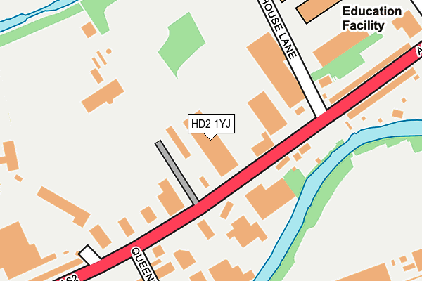 HD2 1YJ map - OS OpenMap – Local (Ordnance Survey)