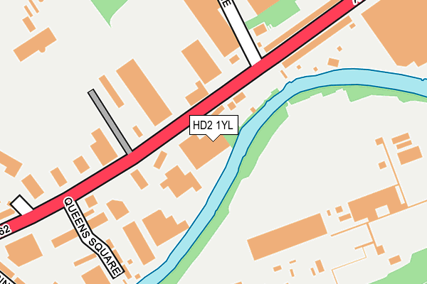 HD2 1YL map - OS OpenMap – Local (Ordnance Survey)