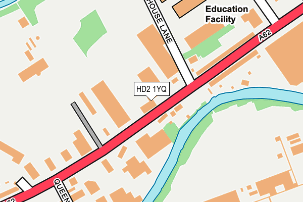 HD2 1YQ map - OS OpenMap – Local (Ordnance Survey)
