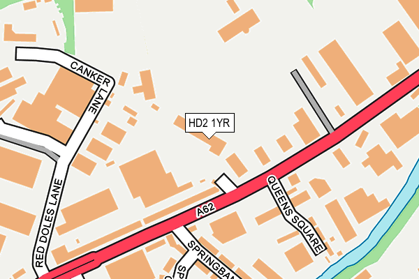 HD2 1YR map - OS OpenMap – Local (Ordnance Survey)