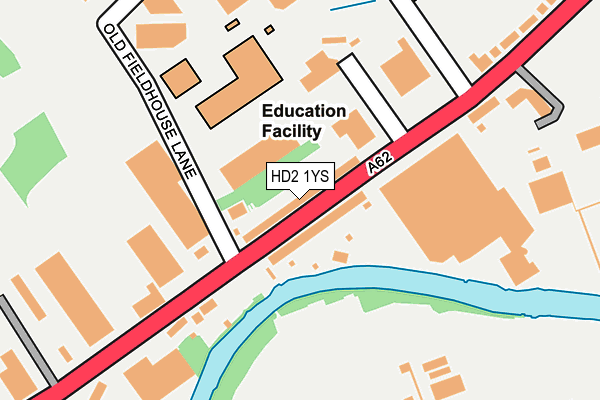 HD2 1YS map - OS OpenMap – Local (Ordnance Survey)