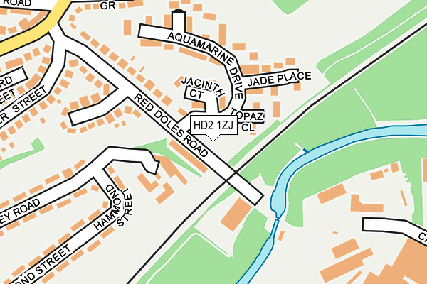 HD2 1ZJ map - OS OpenMap – Local (Ordnance Survey)