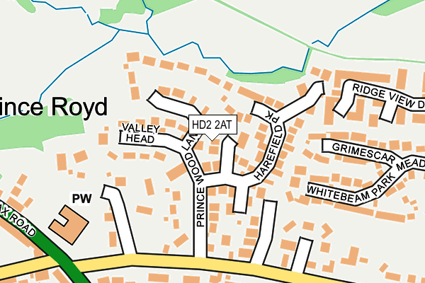 HD2 2AT map - OS OpenMap – Local (Ordnance Survey)