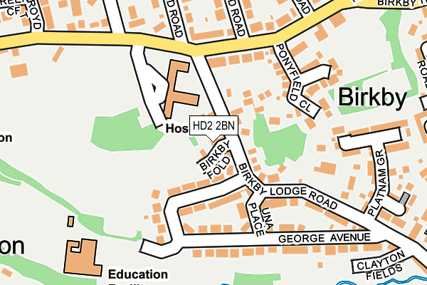 HD2 2BN map - OS OpenMap – Local (Ordnance Survey)