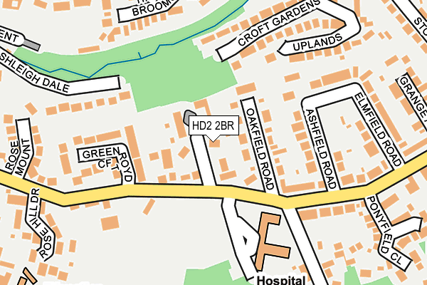 HD2 2BR map - OS OpenMap – Local (Ordnance Survey)