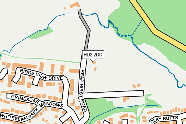 HD2 2DD map - OS OpenMap – Local (Ordnance Survey)