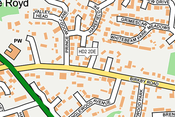 HD2 2DE map - OS OpenMap – Local (Ordnance Survey)