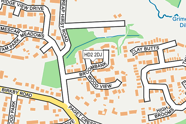 HD2 2DJ map - OS OpenMap – Local (Ordnance Survey)