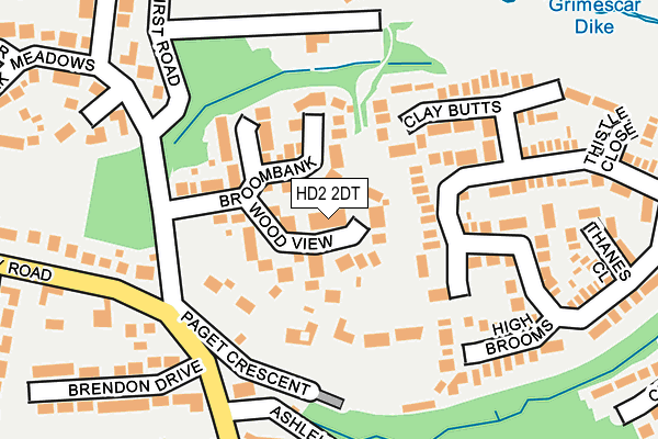 HD2 2DT map - OS OpenMap – Local (Ordnance Survey)