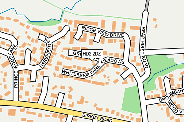 HD2 2DZ map - OS OpenMap – Local (Ordnance Survey)