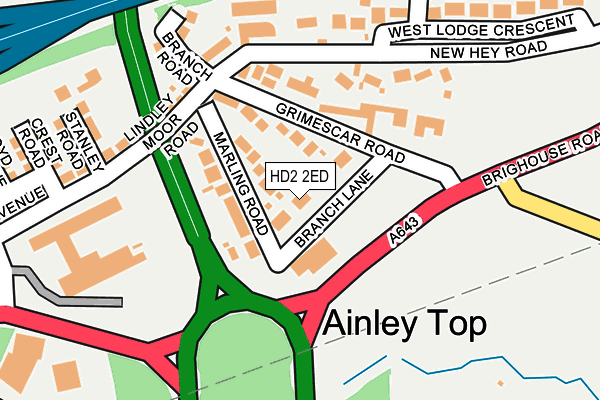 HD2 2ED map - OS OpenMap – Local (Ordnance Survey)