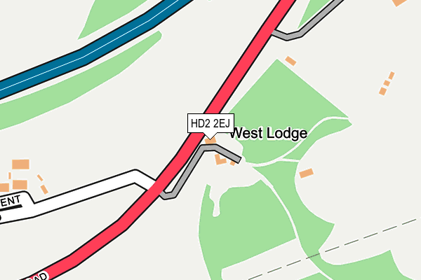 HD2 2EJ map - OS OpenMap – Local (Ordnance Survey)