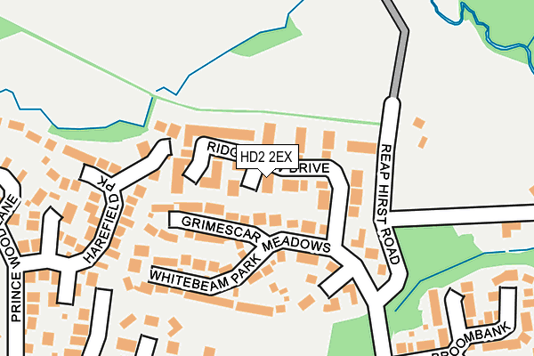 HD2 2EX map - OS OpenMap – Local (Ordnance Survey)