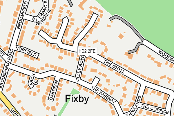 HD2 2FE map - OS OpenMap – Local (Ordnance Survey)