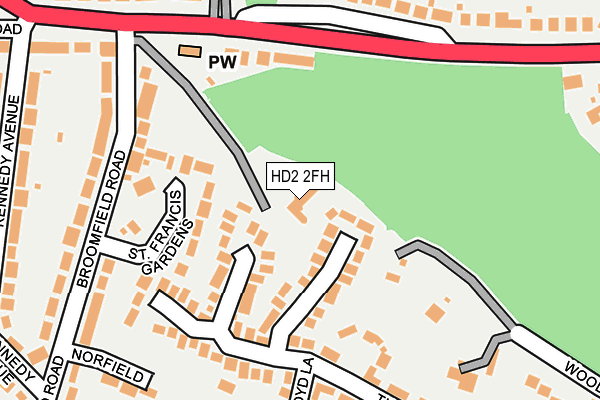 HD2 2FH map - OS OpenMap – Local (Ordnance Survey)