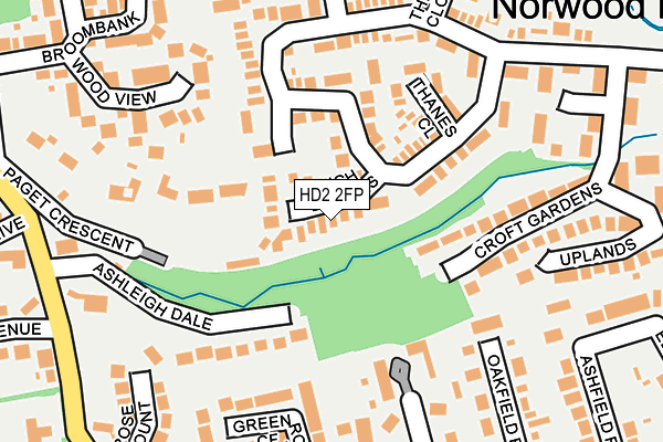 HD2 2FP map - OS OpenMap – Local (Ordnance Survey)