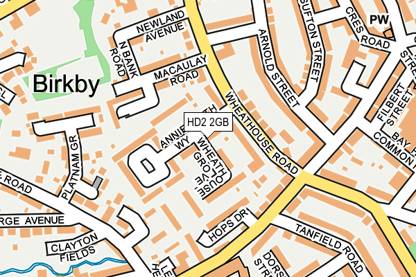 HD2 2GB map - OS OpenMap – Local (Ordnance Survey)
