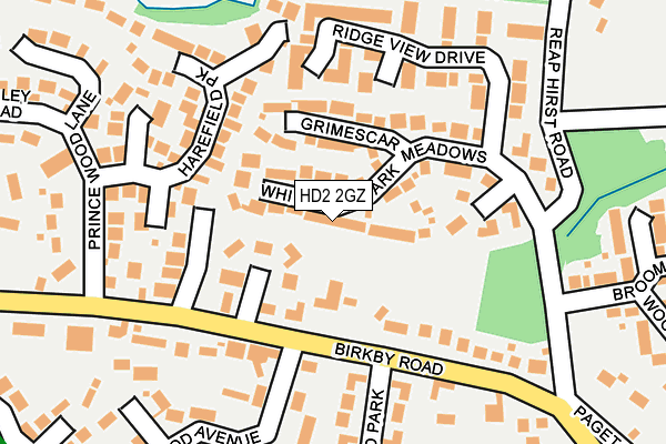 HD2 2GZ map - OS OpenMap – Local (Ordnance Survey)