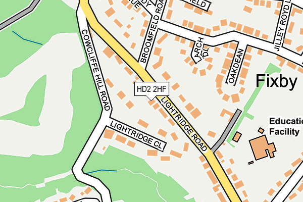 HD2 2HF map - OS OpenMap – Local (Ordnance Survey)