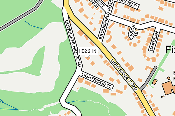 HD2 2HN map - OS OpenMap – Local (Ordnance Survey)