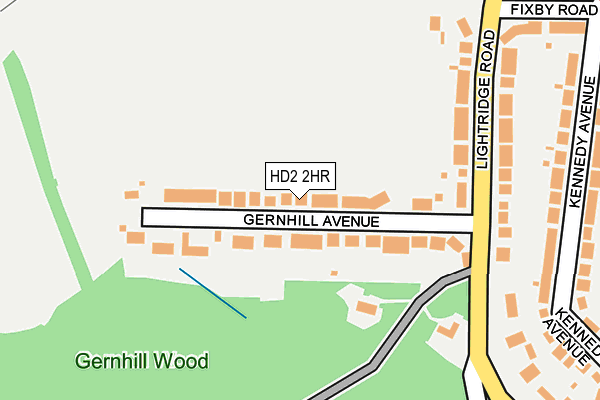 HD2 2HR map - OS OpenMap – Local (Ordnance Survey)