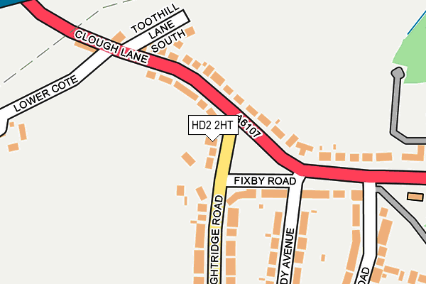 HD2 2HT map - OS OpenMap – Local (Ordnance Survey)