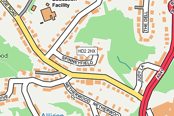 HD2 2HX map - OS OpenMap – Local (Ordnance Survey)