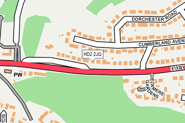 HD2 2JQ map - OS OpenMap – Local (Ordnance Survey)