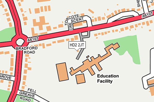 HD2 2JT map - OS OpenMap – Local (Ordnance Survey)
