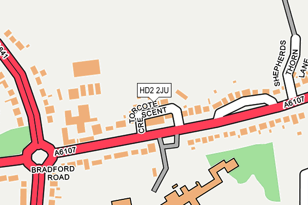 HD2 2JU map - OS OpenMap – Local (Ordnance Survey)