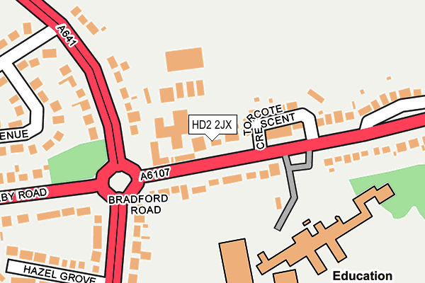 HD2 2JX map - OS OpenMap – Local (Ordnance Survey)