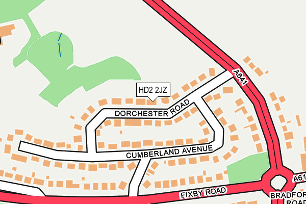 HD2 2JZ map - OS OpenMap – Local (Ordnance Survey)