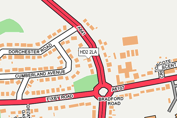 HD2 2LA map - OS OpenMap – Local (Ordnance Survey)