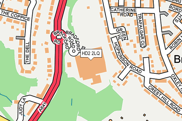 HD2 2LQ map - OS OpenMap – Local (Ordnance Survey)