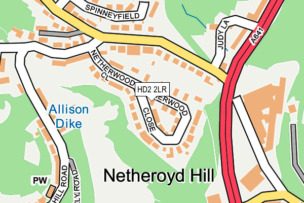 HD2 2LR map - OS OpenMap – Local (Ordnance Survey)