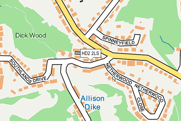 HD2 2LS map - OS OpenMap – Local (Ordnance Survey)