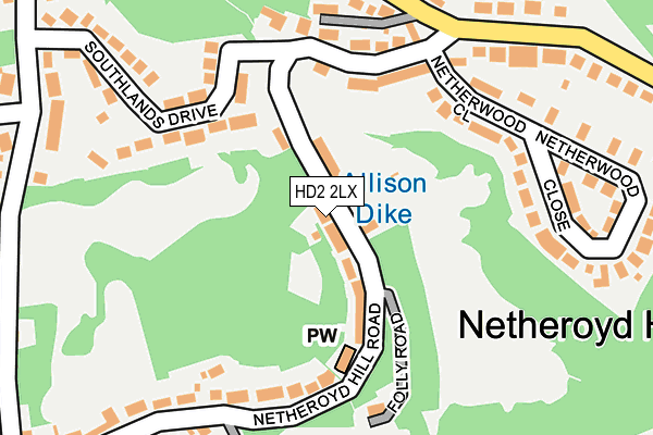 HD2 2LX map - OS OpenMap – Local (Ordnance Survey)