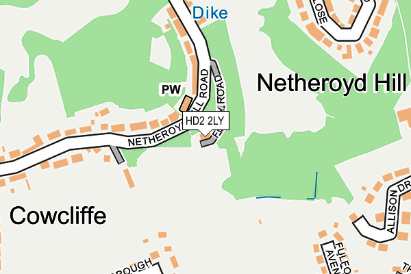 HD2 2LY map - OS OpenMap – Local (Ordnance Survey)