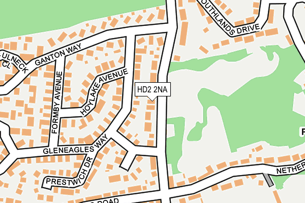 HD2 2NA map - OS OpenMap – Local (Ordnance Survey)