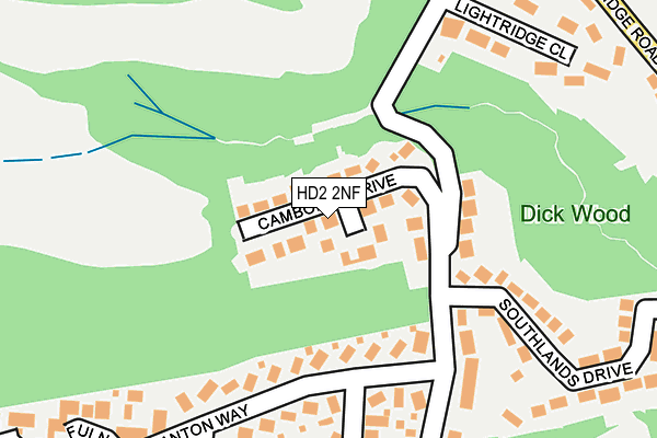 HD2 2NF map - OS OpenMap – Local (Ordnance Survey)