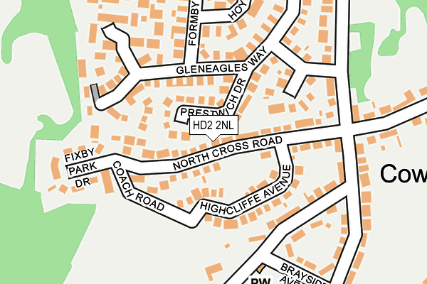 HD2 2NL map - OS OpenMap – Local (Ordnance Survey)