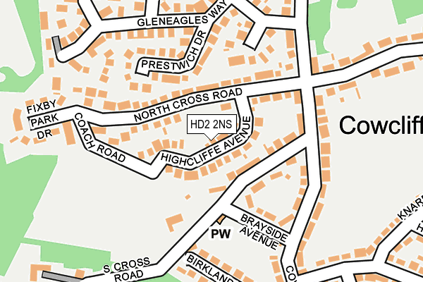 HD2 2NS map - OS OpenMap – Local (Ordnance Survey)