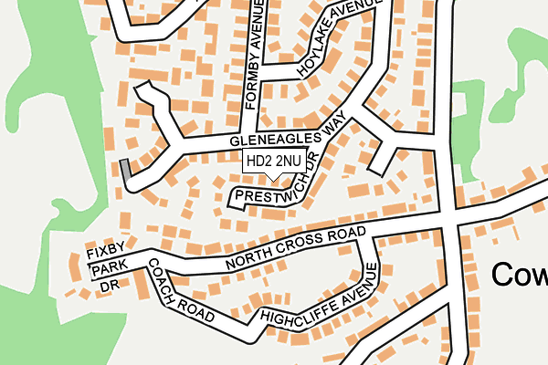 HD2 2NU map - OS OpenMap – Local (Ordnance Survey)