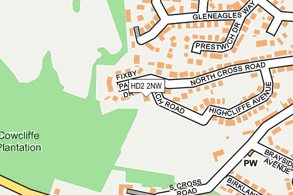 HD2 2NW map - OS OpenMap – Local (Ordnance Survey)